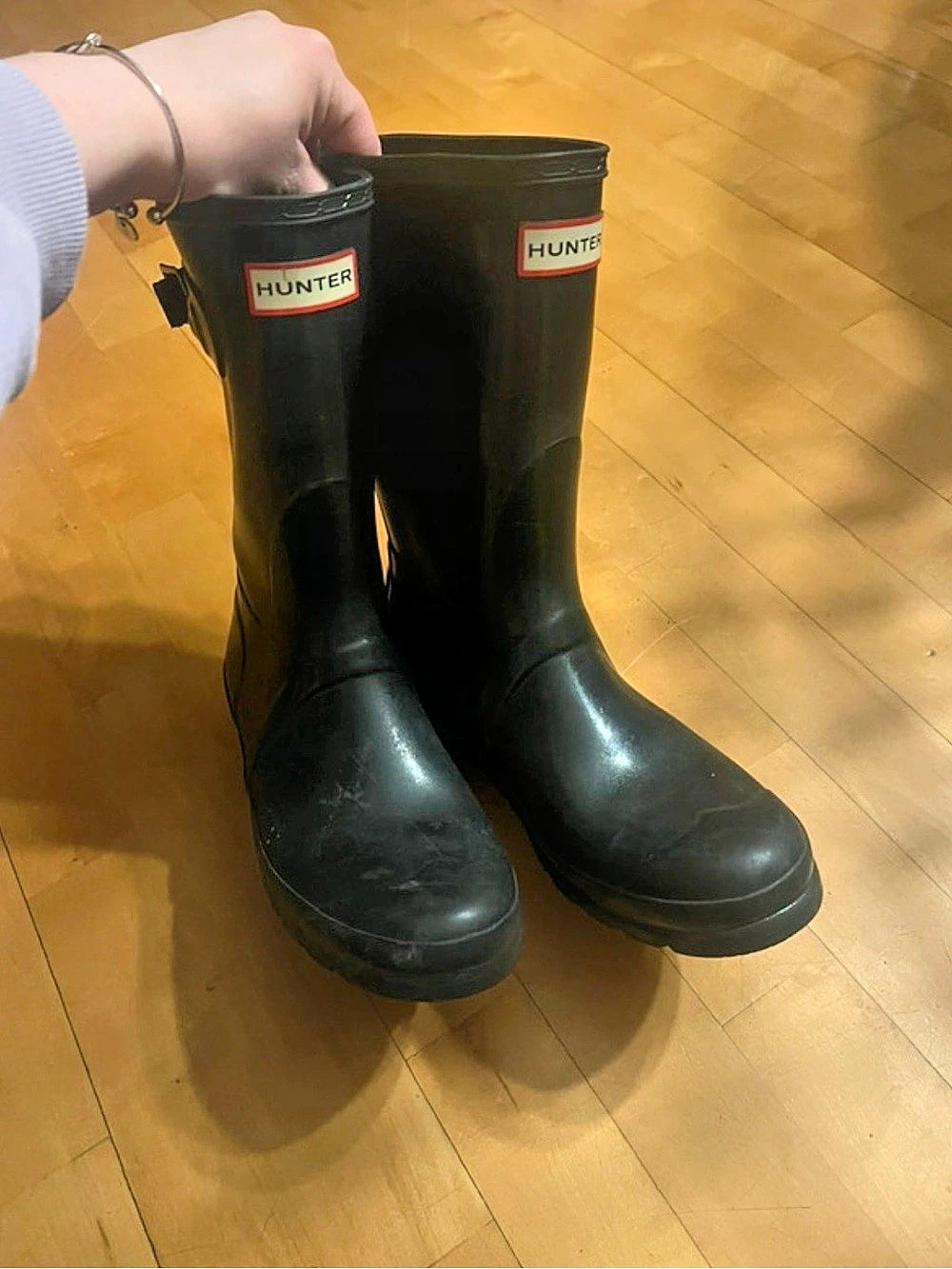 Hunter Women's Black Rain Boots